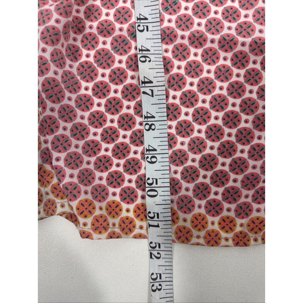 Gold & Silver Paris Long Sleeve Multicolored Geometric Print TunicMaxi Dress Sz1 - Picture 9 of 9